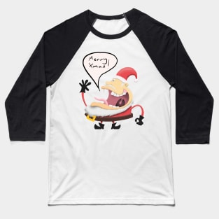 Merry Xmas from Goofy Santa. Baseball T-Shirt